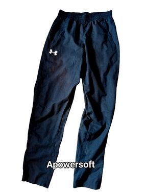 Under Armour HeatGear Mesh Lined Track Pants Zip Ankle Size S